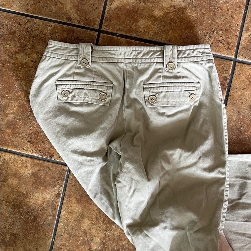 LOFT Khaki Wide-Leg Pants Size 4 - Picture 4 of 4